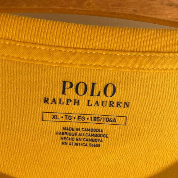 Yellow short sleeve Polo XL - Picture 3 of 3